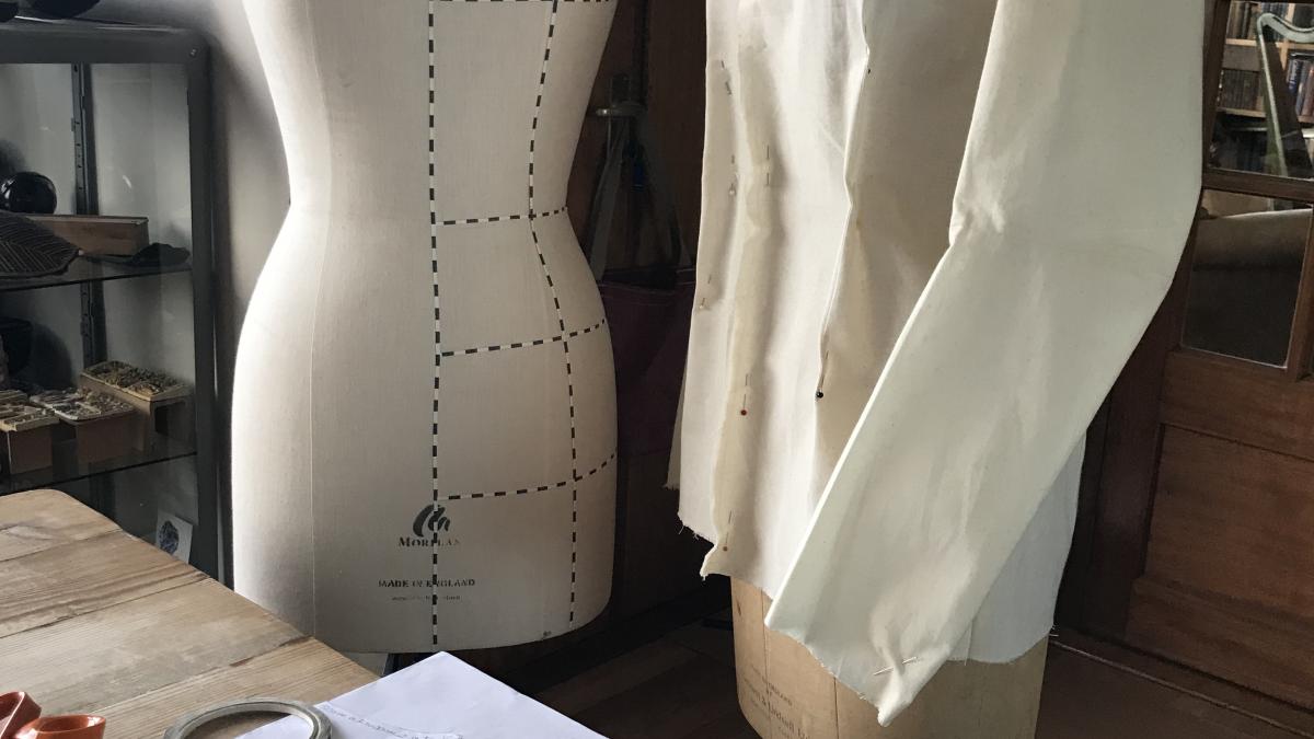 Dress makers mannequin and shirt